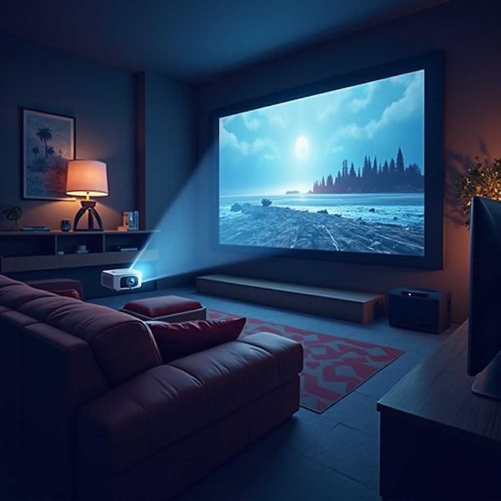 Einrichten eines Heimkino-Projektors