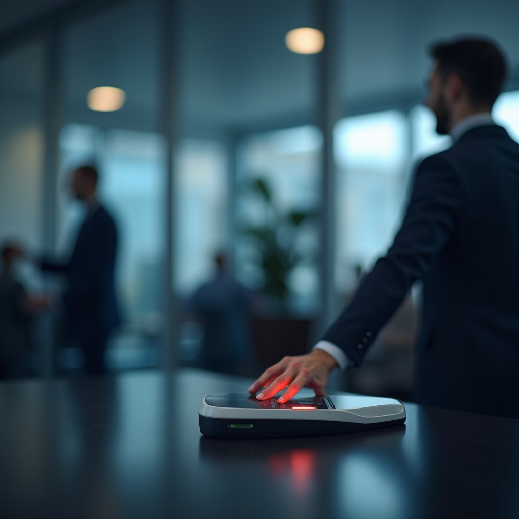 ماسحات البصمات في العمل