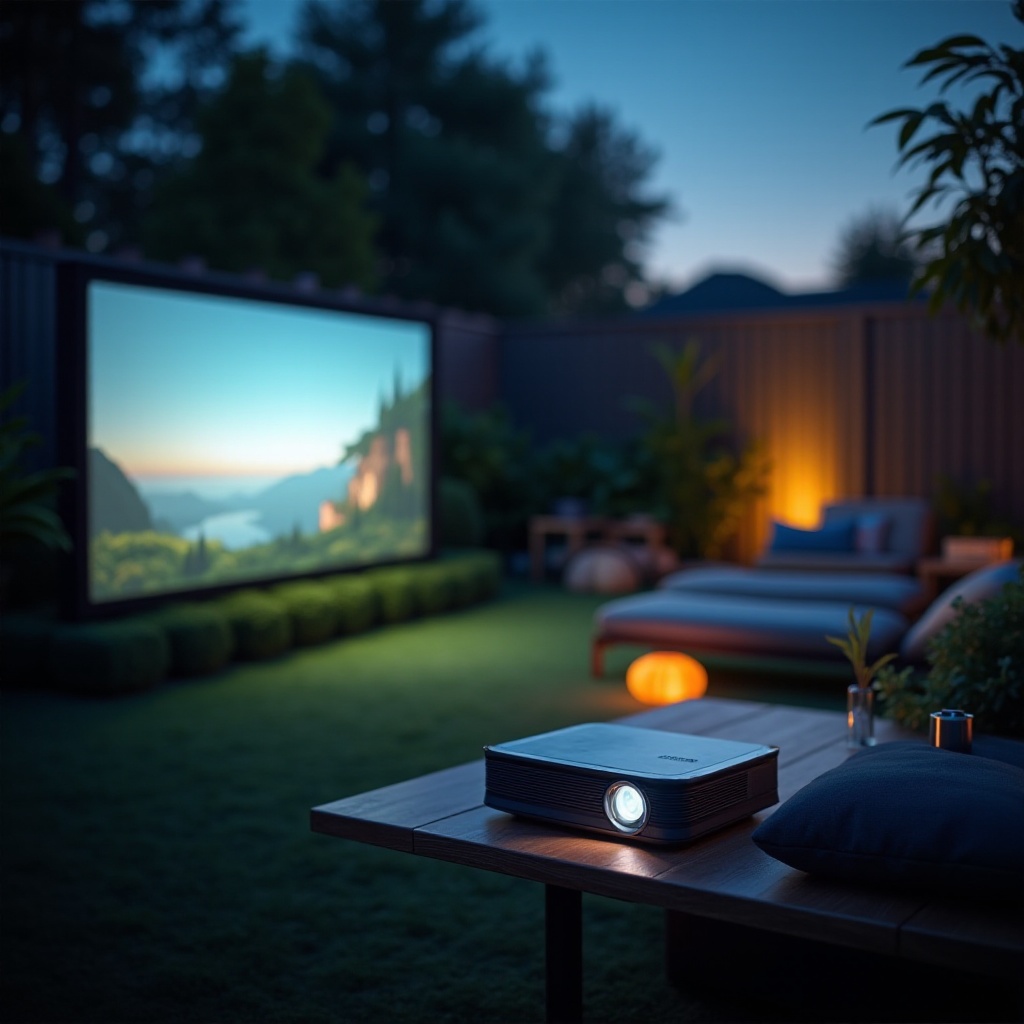 quantos lúmens para projetor externo