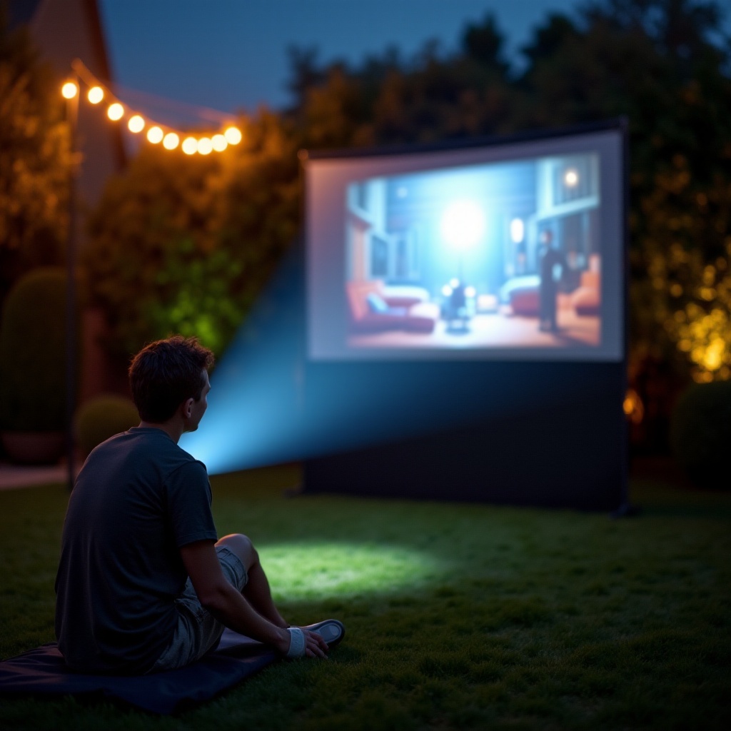 كم عدد اللومن لجهاز العرض الخارجي