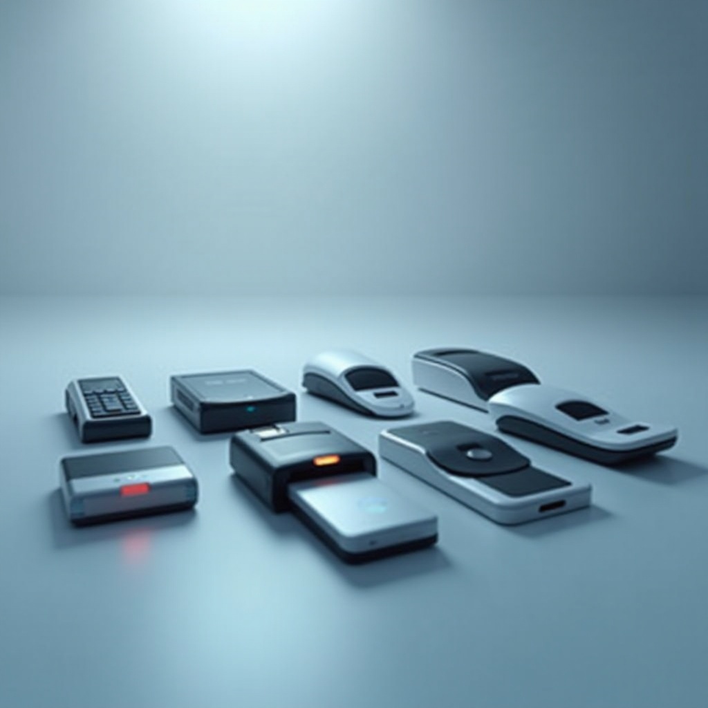 أنواع مختلفة من الماسحات الضوئية البيومترية