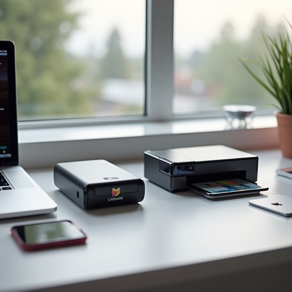 طابعة محمولة للكمبيوتر المحمول من أبل