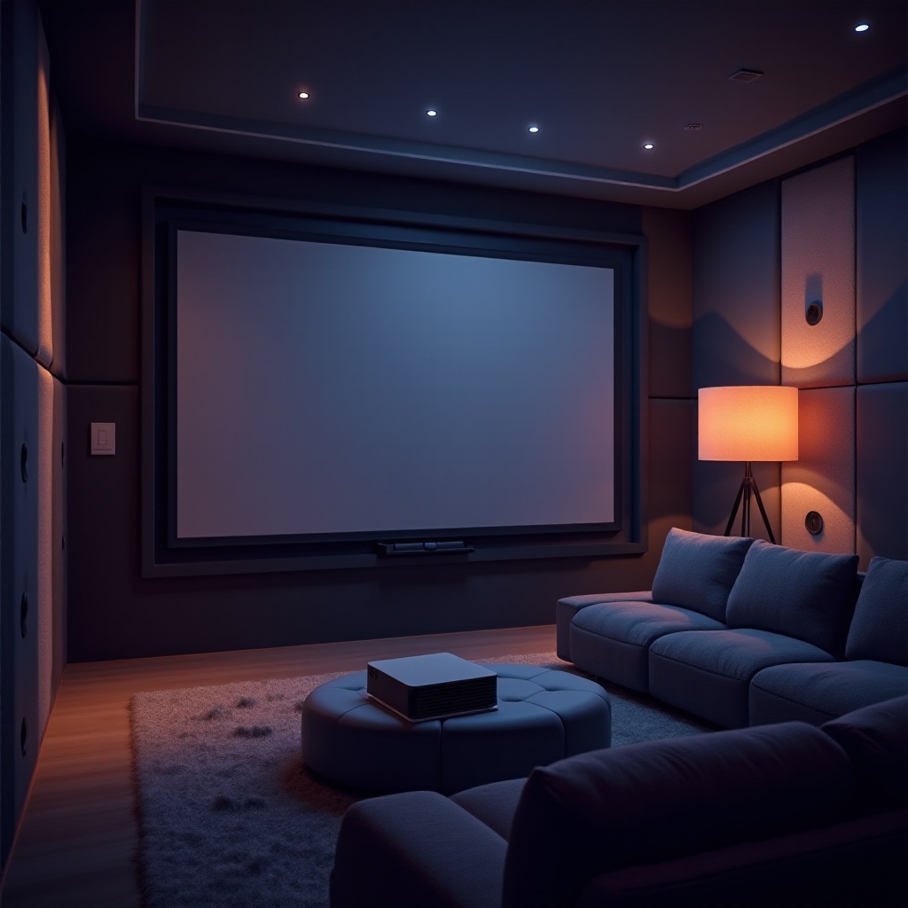 installazione di un proiettore home cinema