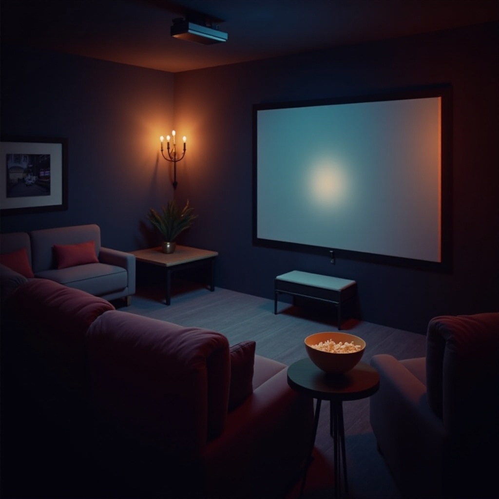 การตั้งค่าเครื่องฉายภาพยนตร์ที่บ้าน