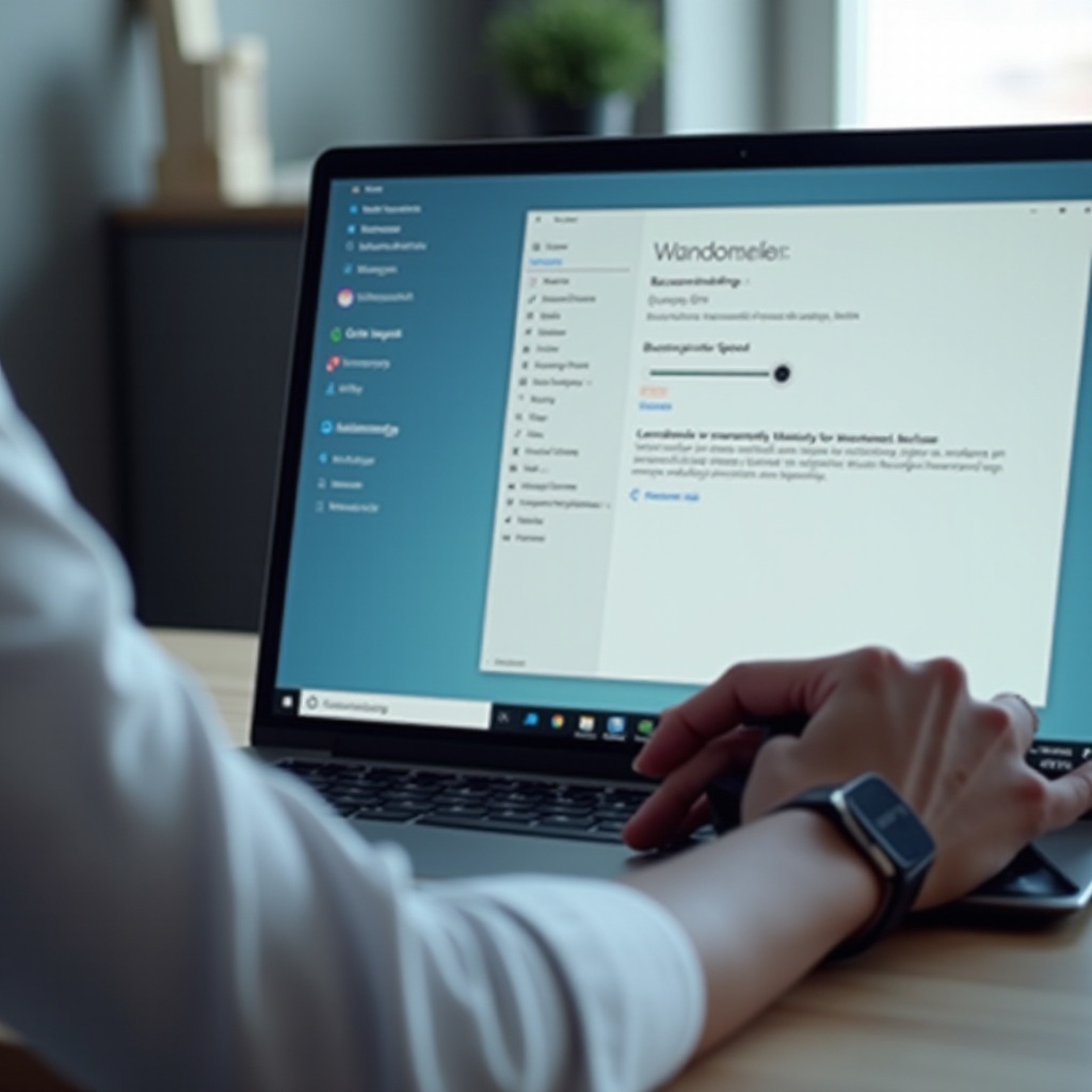 Qual é a velocidade padrão do ponteiro do mouse no Windows 11?