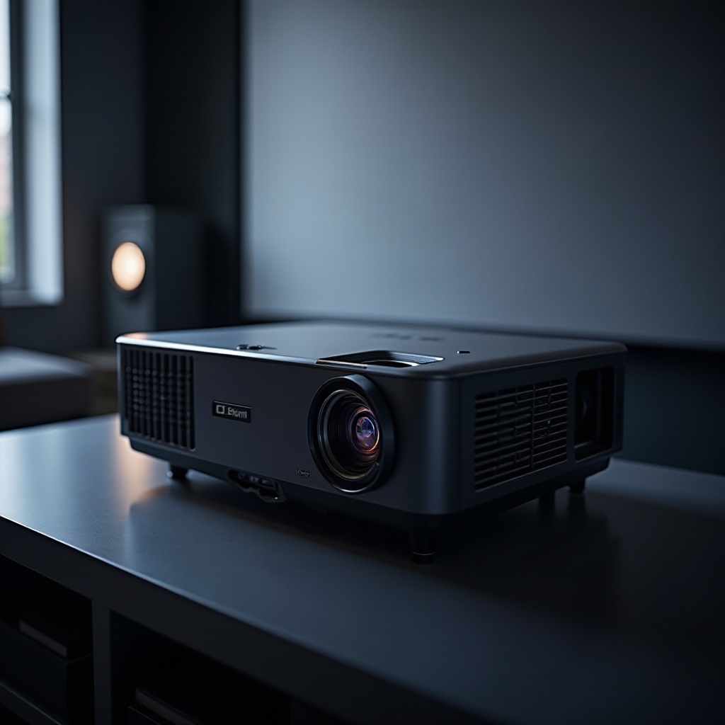 Projetor de alta qualidade com lente ajustável