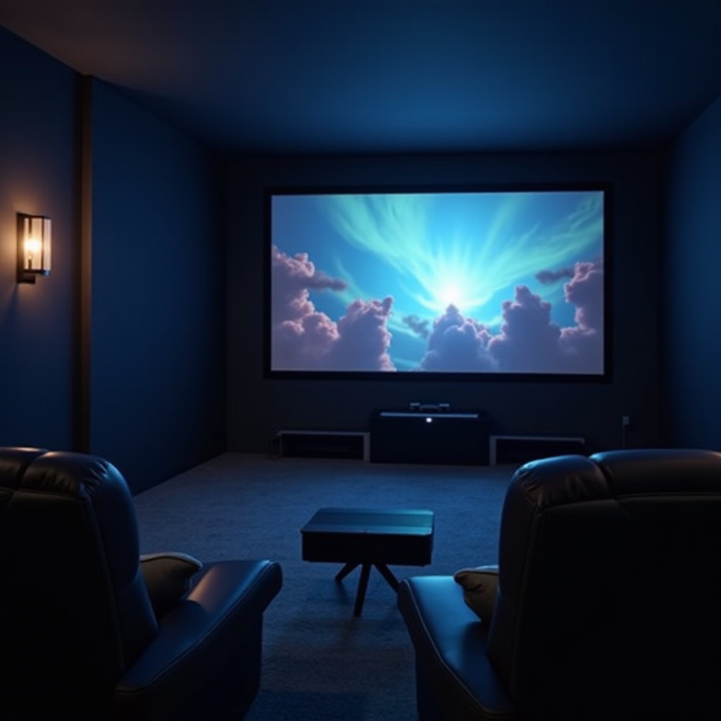Einrichten eines Heimkino-Projektors