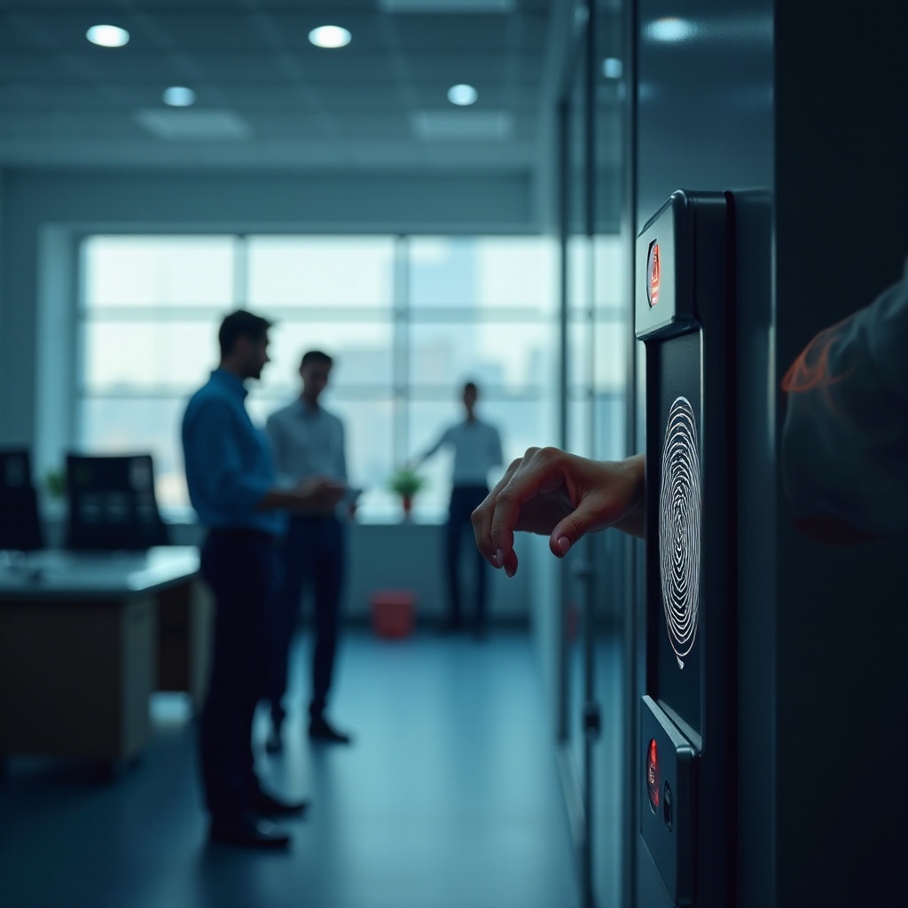 scanners de impressões digitais no trabalho