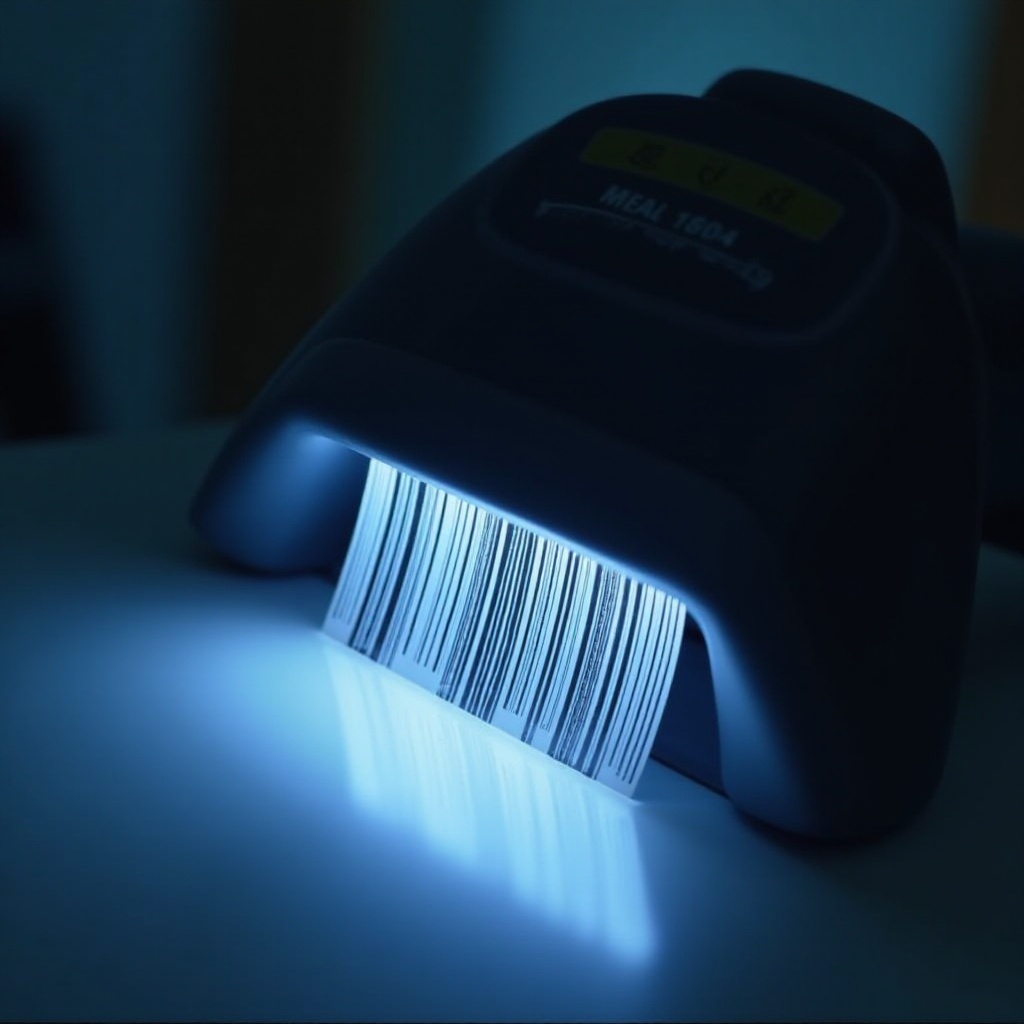 تقرأ ماسحات الباركود الأشرطة البيضاء